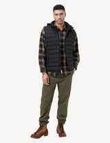 Men's heated vest front view in full body